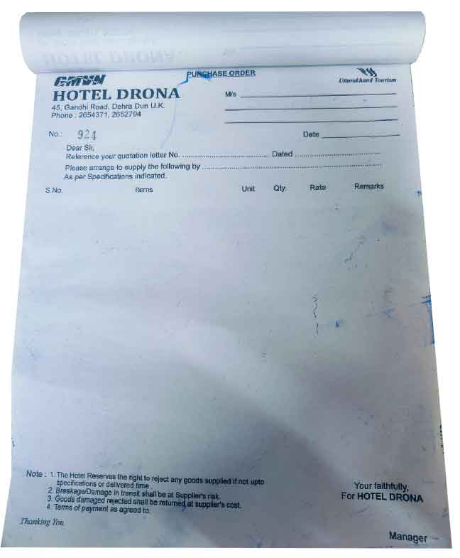 hotel-drona-purchase-order-45-gandhi-road-dehradun-uttarakhand